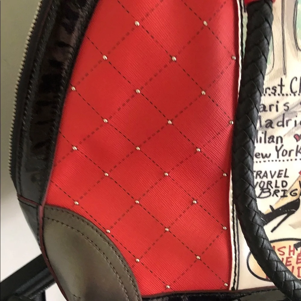 Brighton luxury first class fashionista limited edition Red Quilted  Satchel